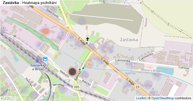 Zastávka - mapa podnikání