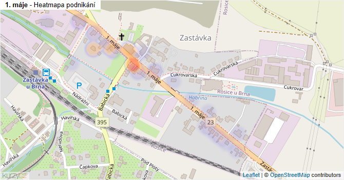 1. máje - mapa podnikání