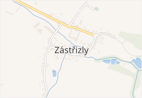 Zástřizly v obci Zástřizly - mapa části obce