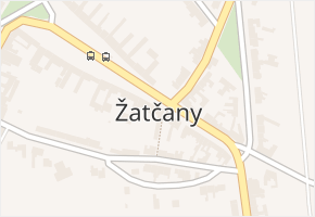 Žatčany v obci Žatčany - mapa části obce