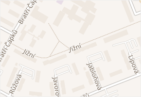 Jižní v obci Žatec - mapa ulice