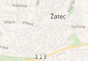 Karla IV. v obci Žatec - mapa ulice