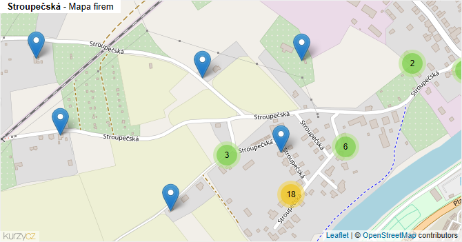Stroupečská - mapa firem