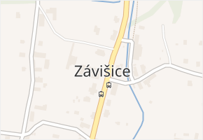 Závišice v obci Závišice - mapa části obce