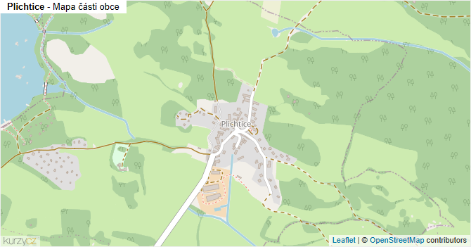 Plichtice - mapa části obce