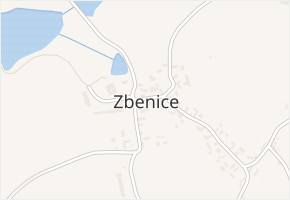 Zbenice v obci Zbenice - mapa části obce