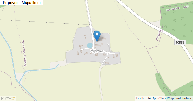 Popovec - mapa firem