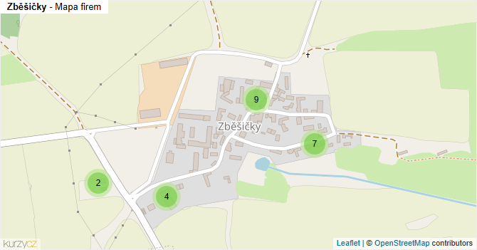 Zběšičky - mapa firem