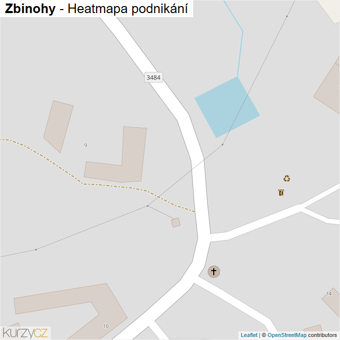Mapa Zbinohy - Firmy v obci.