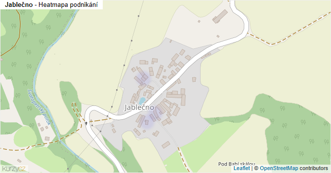 Jablečno - mapa podnikání