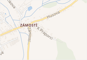 K Praporci v obci Zbiroh - mapa ulice