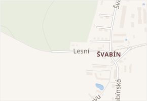 Lesní v obci Zbiroh - mapa ulice