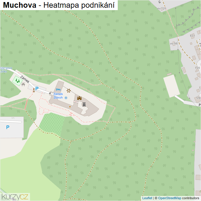 Mapa Muchova - Firmy v ulici.