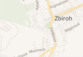 Pod zámkem v obci Zbiroh - mapa ulice