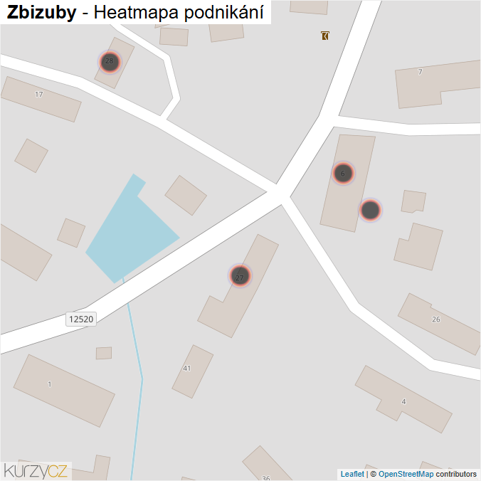 Mapa Zbizuby - Firmy v obci.