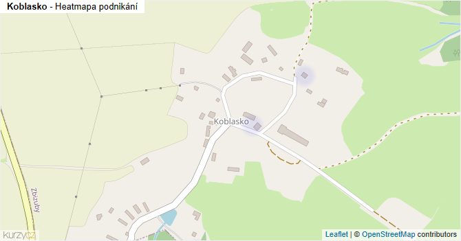 Koblasko - mapa podnikání