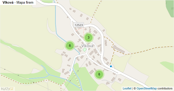 Vlková - mapa firem