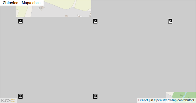 Zblovice - mapa obce