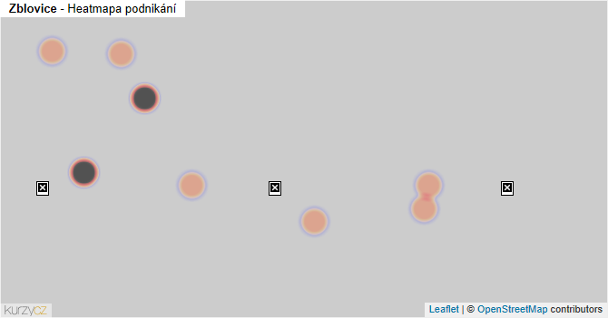 Zblovice - mapa podnikání