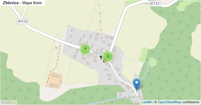 Zblovice - mapa firem