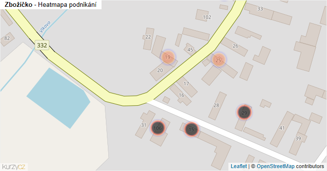 Zbožíčko - mapa podnikání