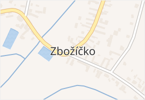 Zbožíčko v obci Zbožíčko - mapa části obce