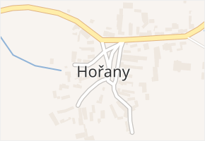 Hořany v obci Zbrašín - mapa části obce