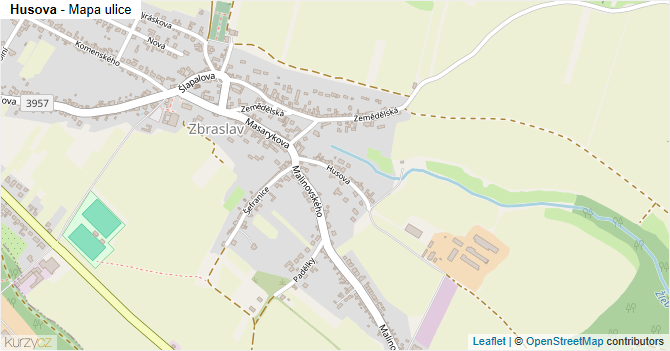 Husova - mapa ulice