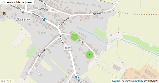 Husova - mapa firem