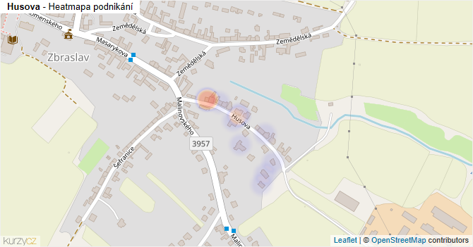 Husova - mapa podnikání