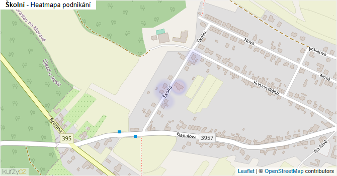 Školní - mapa podnikání