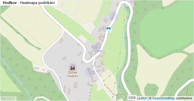 Hodkov - mapa podnikání