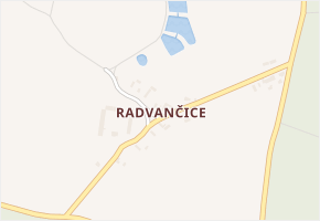 Radvančice v obci Zbraslavice - mapa části obce