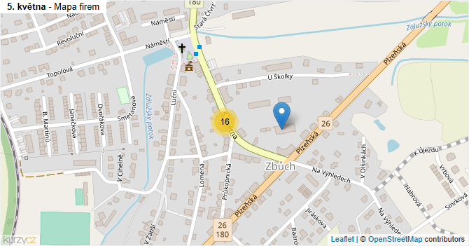 5. května - mapa firem