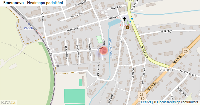 Smetanova - mapa podnikání