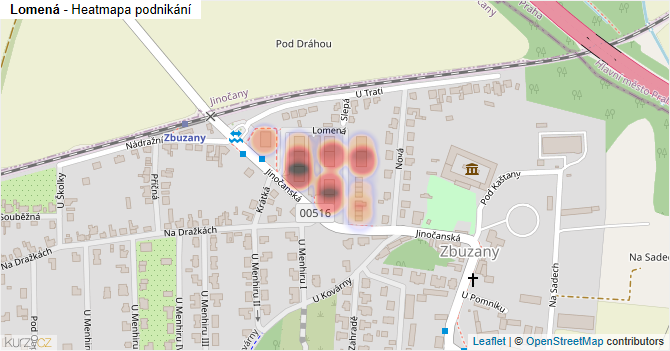 Lomená - mapa podnikání