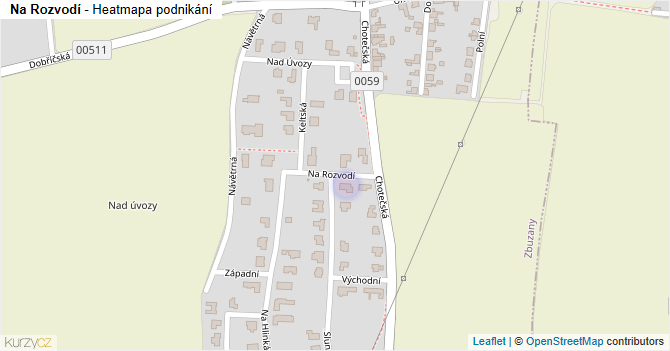Na Rozvodí - mapa podnikání