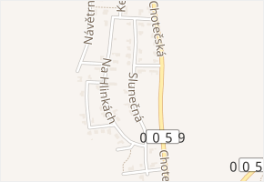 Slunečná v obci Zbuzany - mapa ulice
