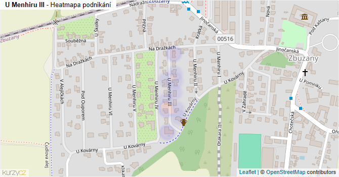 U Menhiru III - mapa podnikání