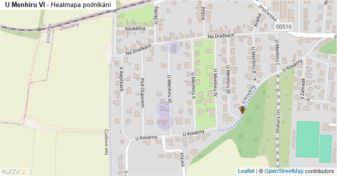 U Menhiru VI - mapa podnikání