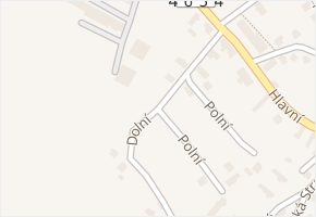 Dolní v obci Zbyslavice - mapa ulice