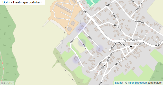 Dolní - mapa podnikání