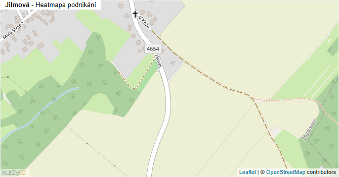 Jilmová - mapa podnikání