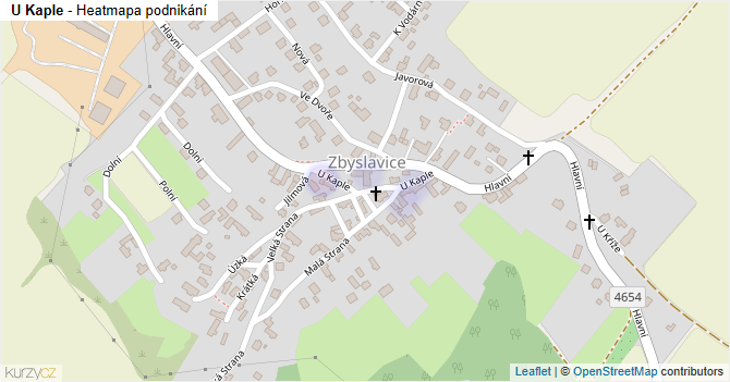 U Kaple - mapa podnikání