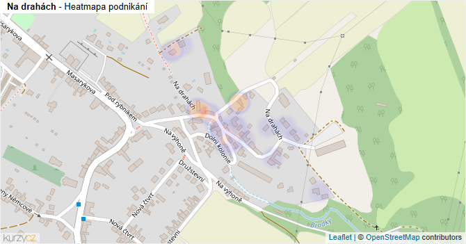 Na drahách - mapa podnikání