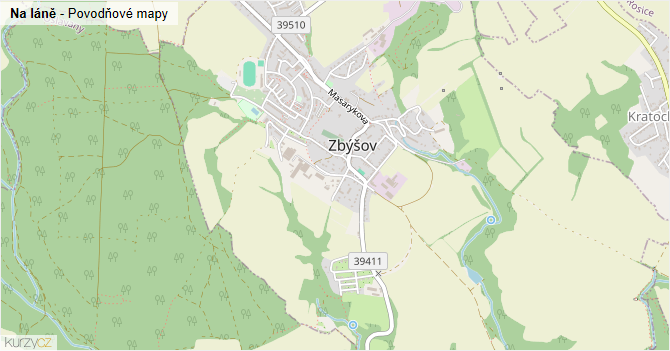 Na láně - záplavové mapy stoleté vody