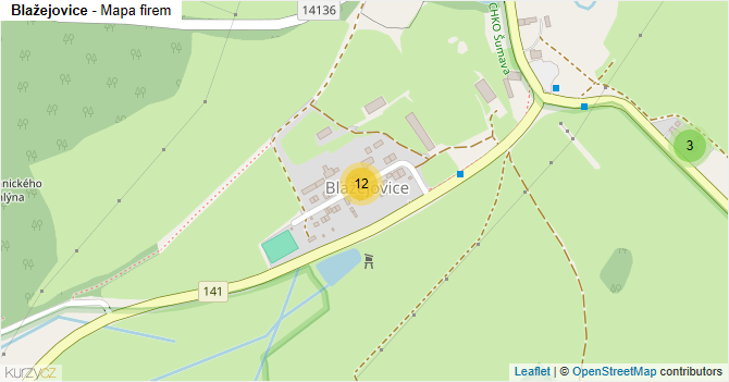 Blažejovice - mapa firem