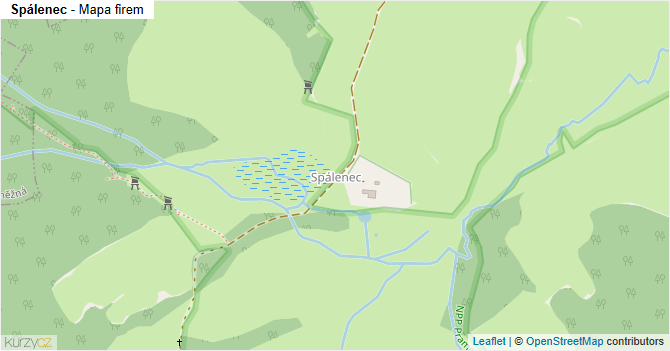 Spálenec - mapa firem