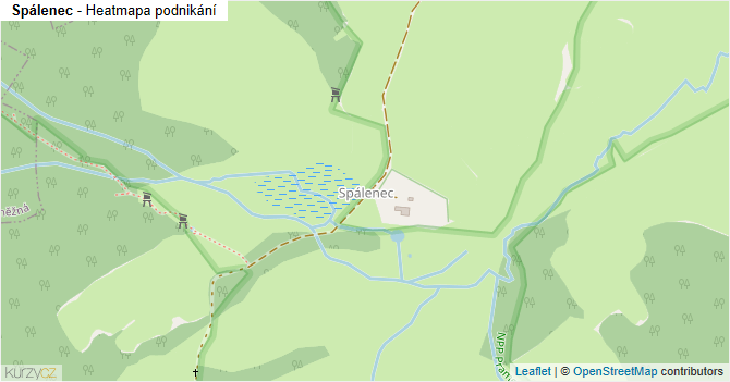 Spálenec - mapa podnikání