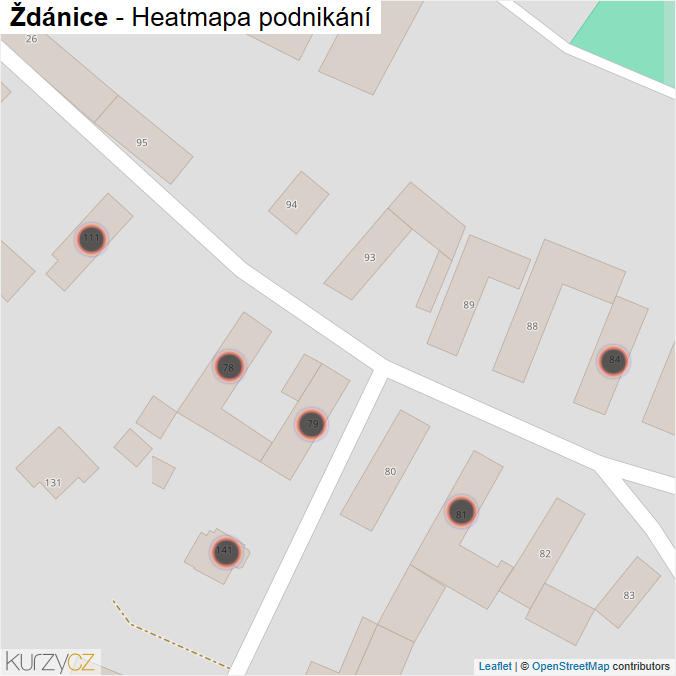 Mapa Ždánice - Firmy v obci.